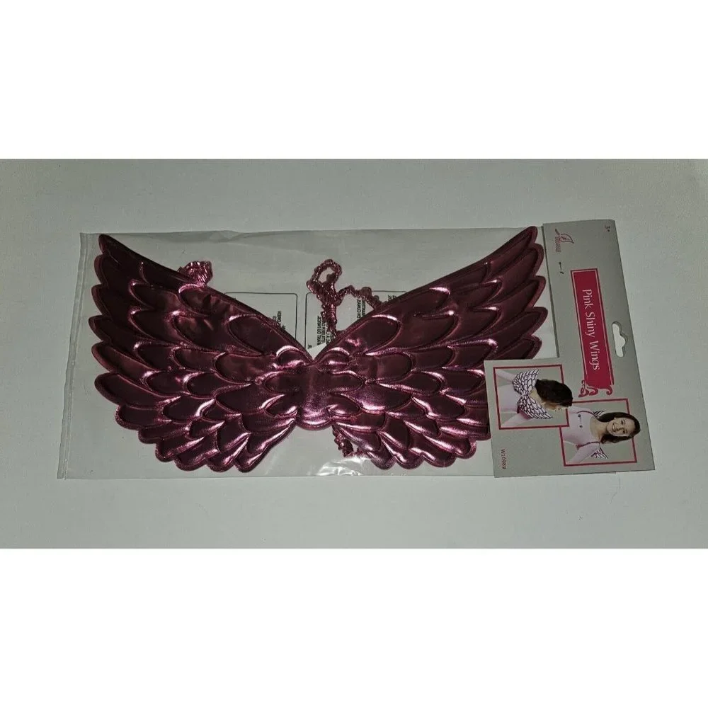 NEW Pink Shiny Wings Child One Size OS Halloween Cosplay Accessory Seasons